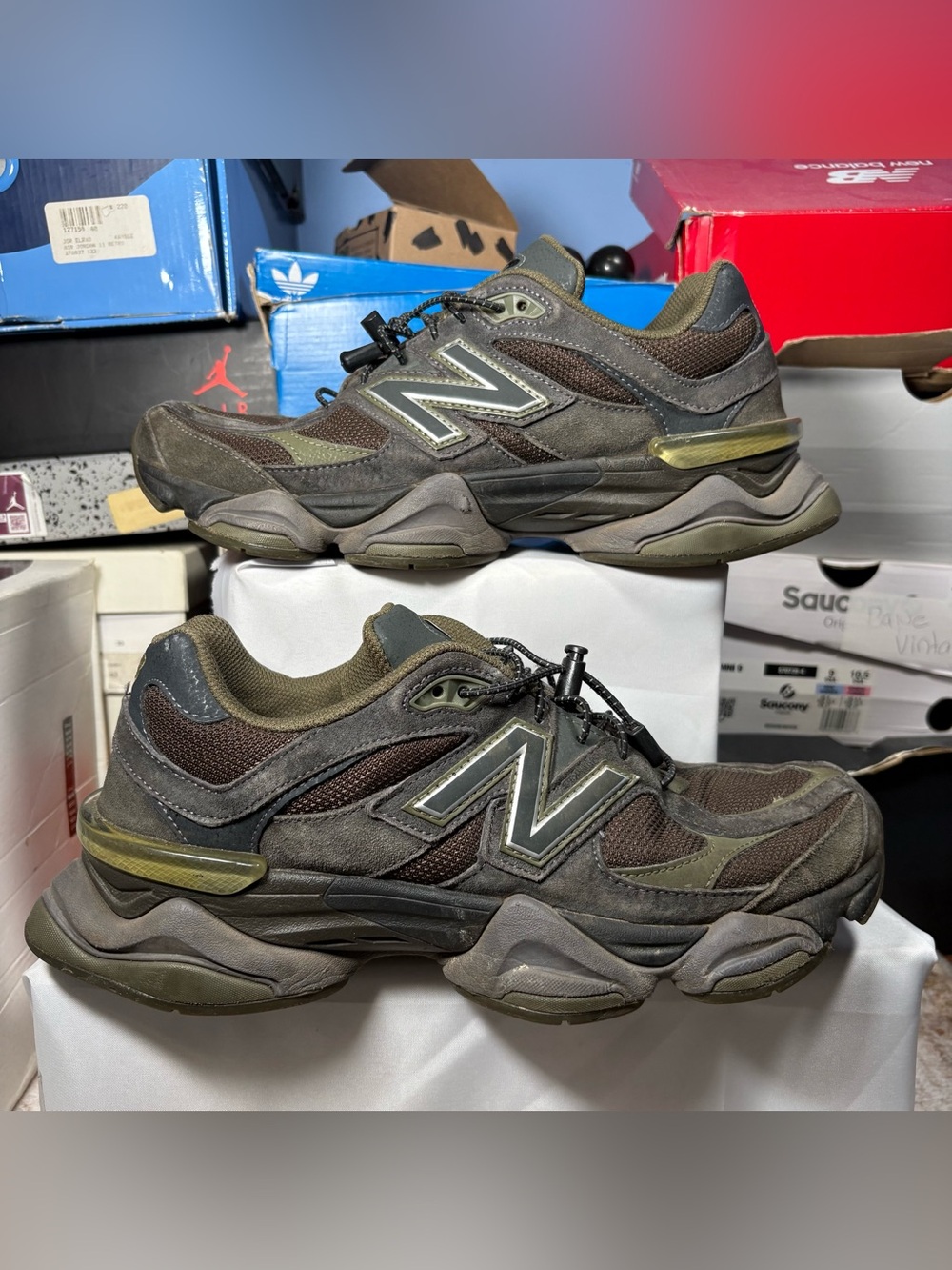 Size 9.5 - New Balance 9060 Blacktop Dark Moss